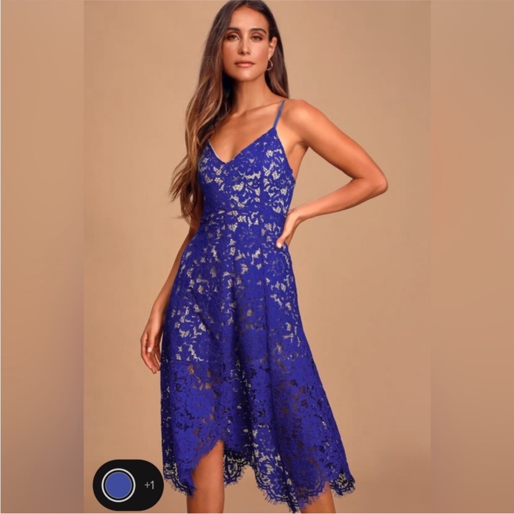 Medium Lulu’s Royal blue dress NWT